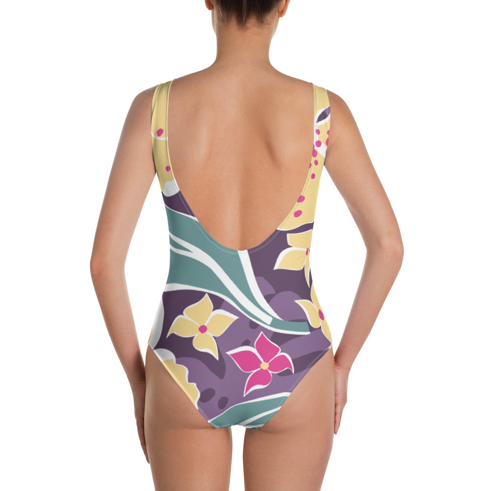 Tropical Flowers One-Piece Swimsuit