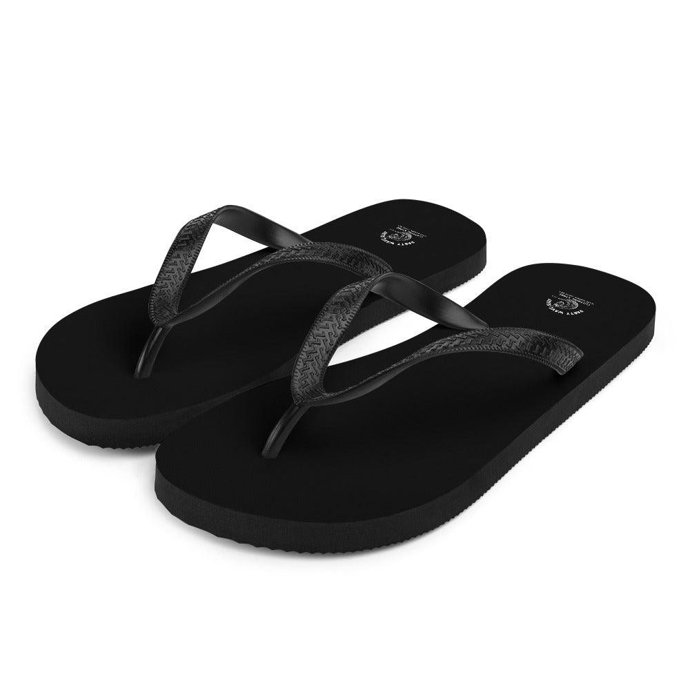 Party Wave Surf Black Flip-Flops - Party Wave Surf Store
