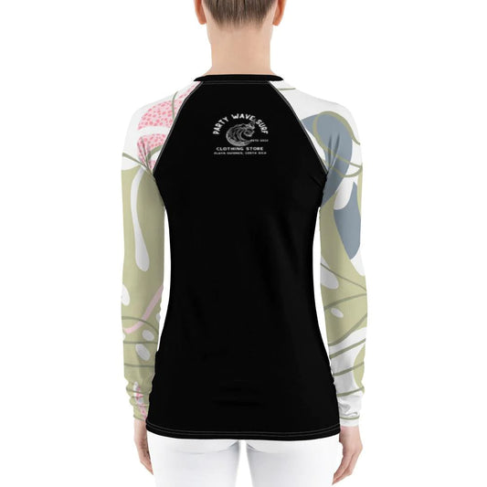 UPF 50+ Women's Leaf Rashguard - Party Wave Surf Store