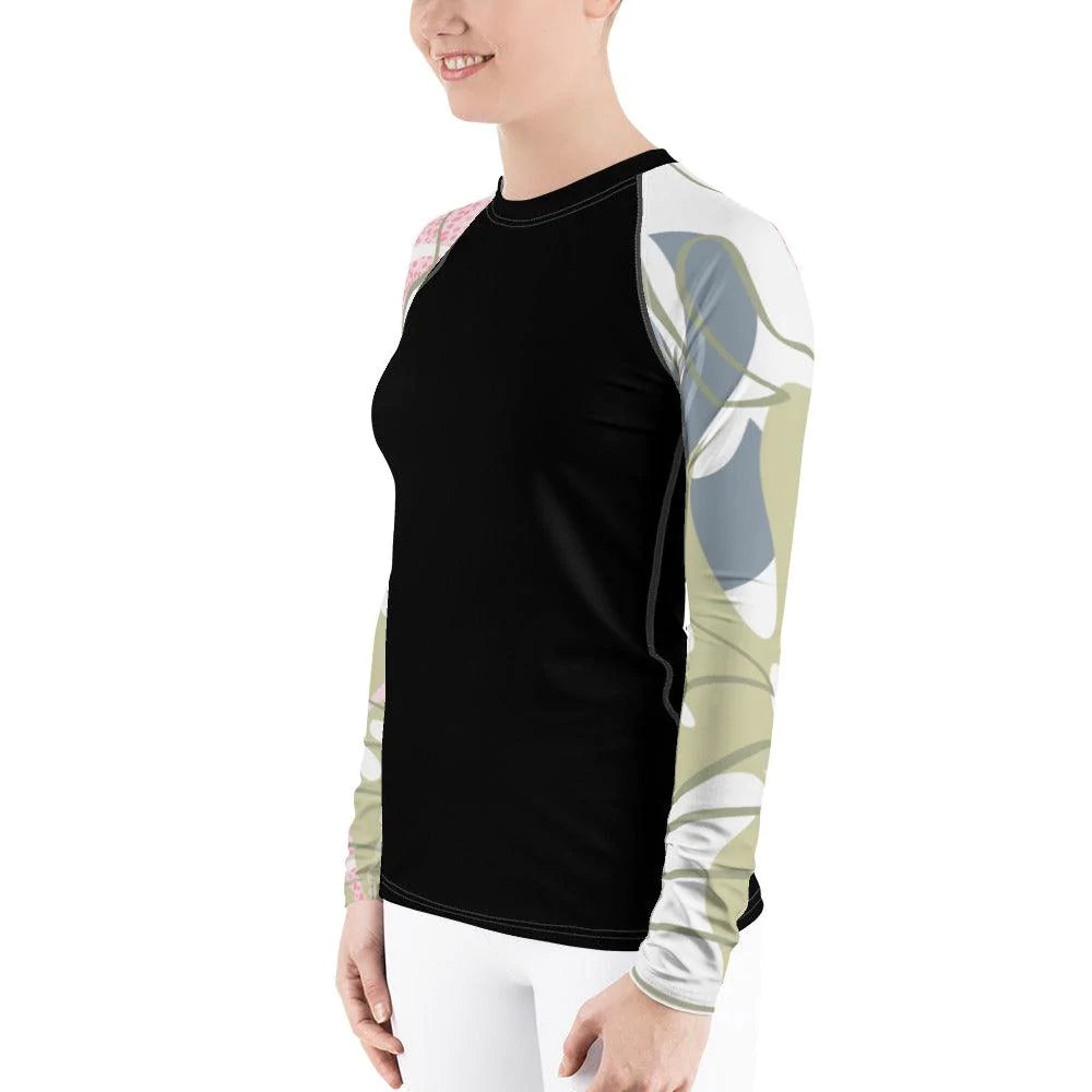 UPF 50+ Women's Leaf Rashguard - Party Wave Surf Store