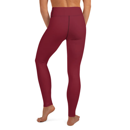 Burgundy Yoga Leggings