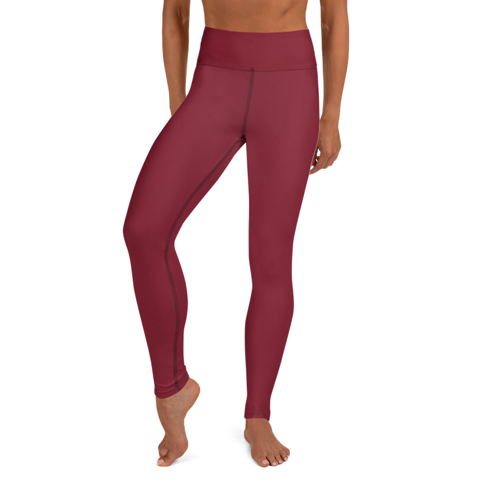 Burgundy Yoga Leggings