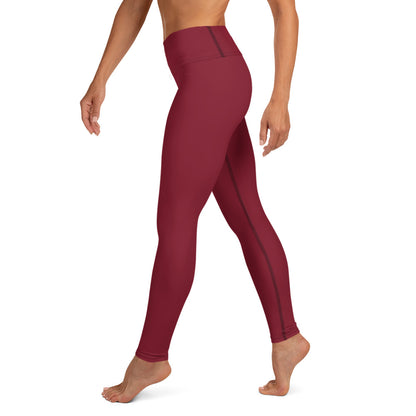 Burgundy Yoga Leggings