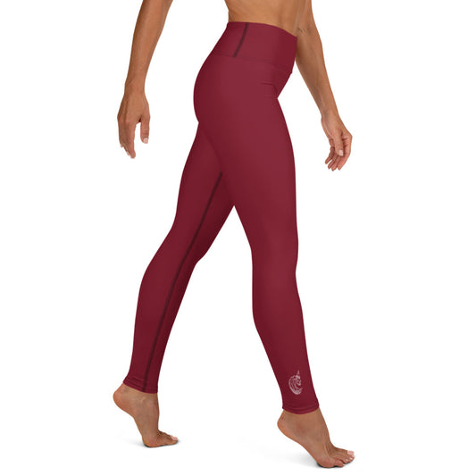 Burgundy Yoga Leggings