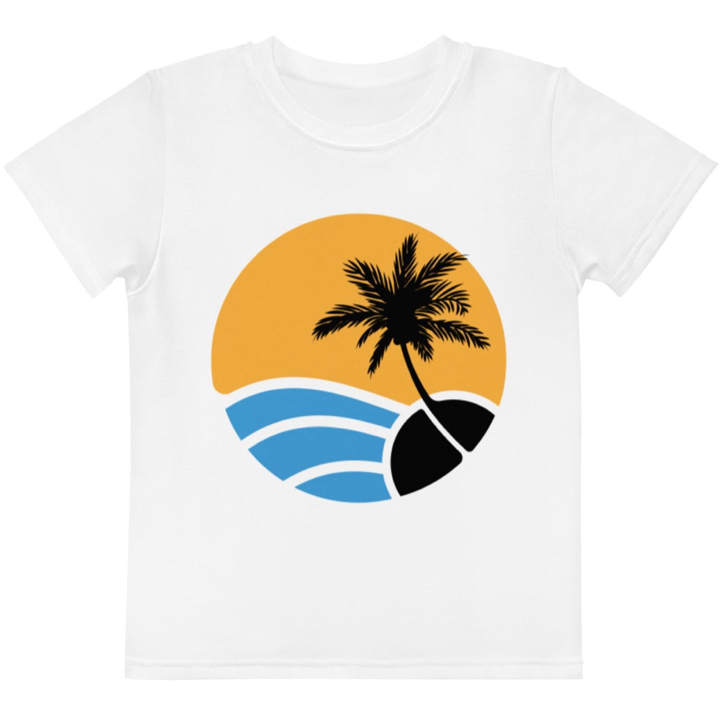 Kids Sunset Crew Neck T-Shirt - Party Wave Surf Store