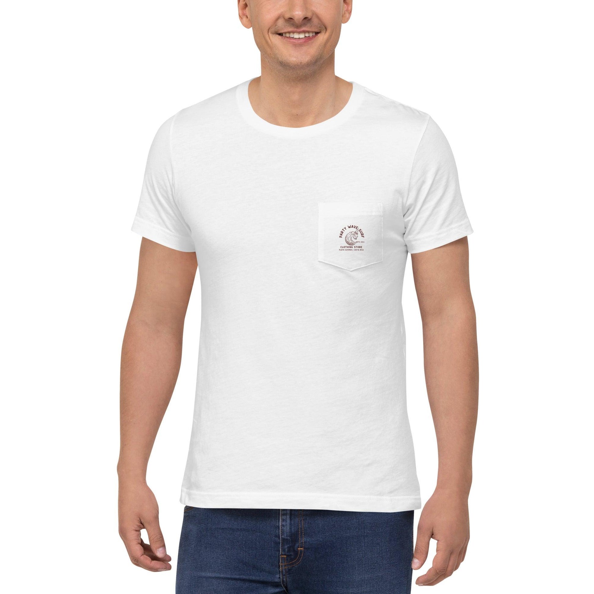 Men's Party Wave Surf Pocket T-Shirt - Party Wave Surf Store