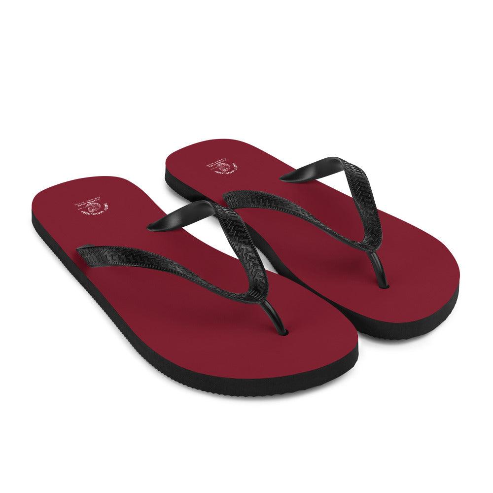 Party Wave Surf Burgundy Flip-Flops - Party Wave Surf Store