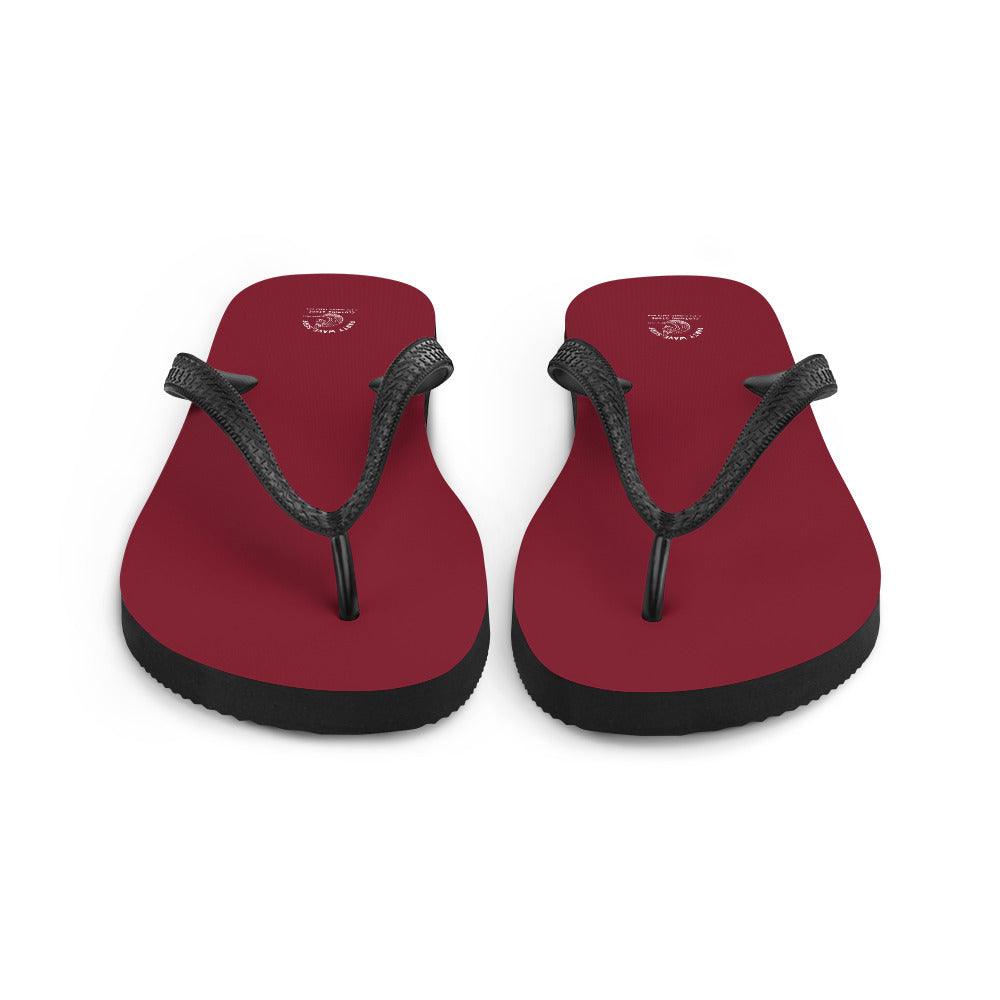 Party Wave Surf Burgundy Flip-Flops - Party Wave Surf Store