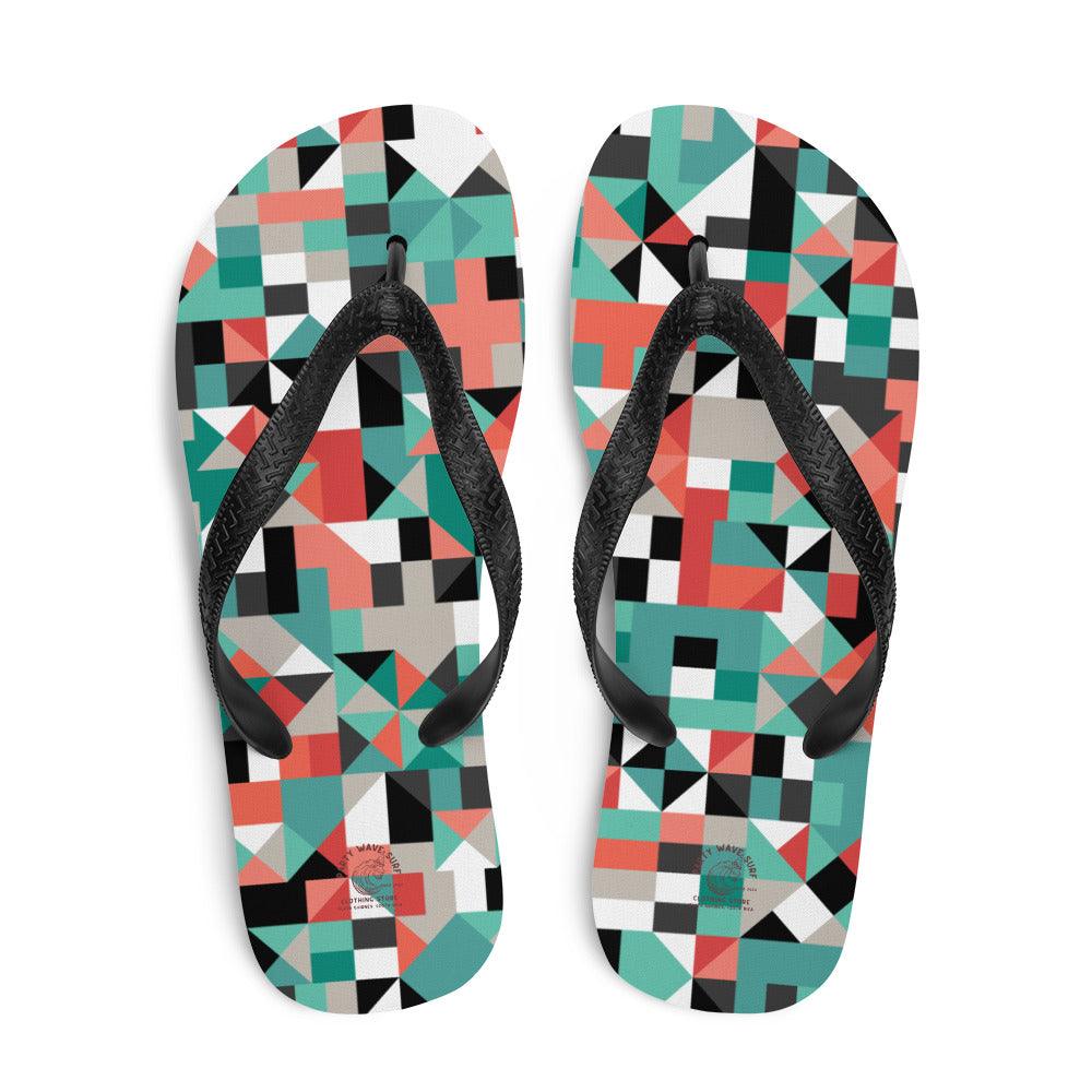 Party Wave Surf Polygon Flip-Flops - Party Wave Surf Store