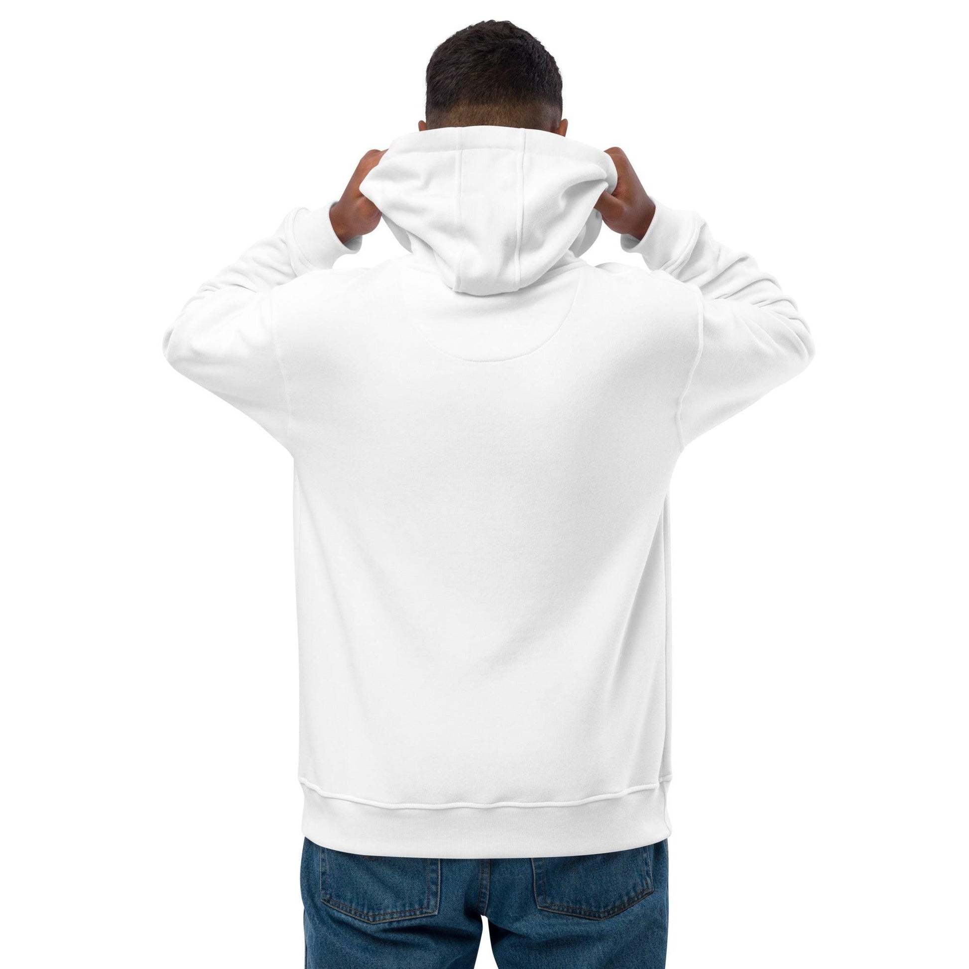 Party Wave Surf Premium White Eco Hoodie - Party Wave Surf Store