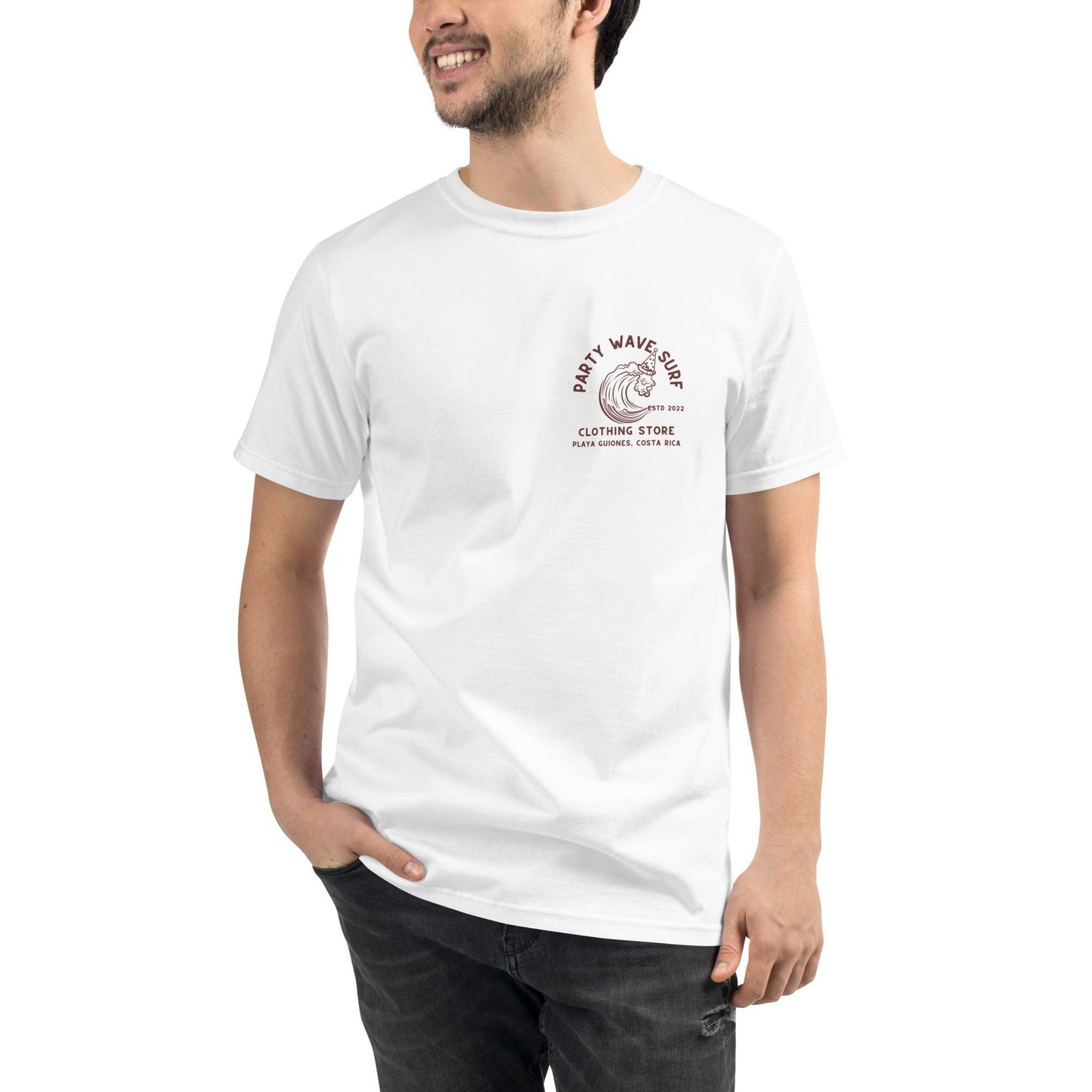 Party Wave Surf Regular-fit Organic T-Shirt - Party Wave Surf Store