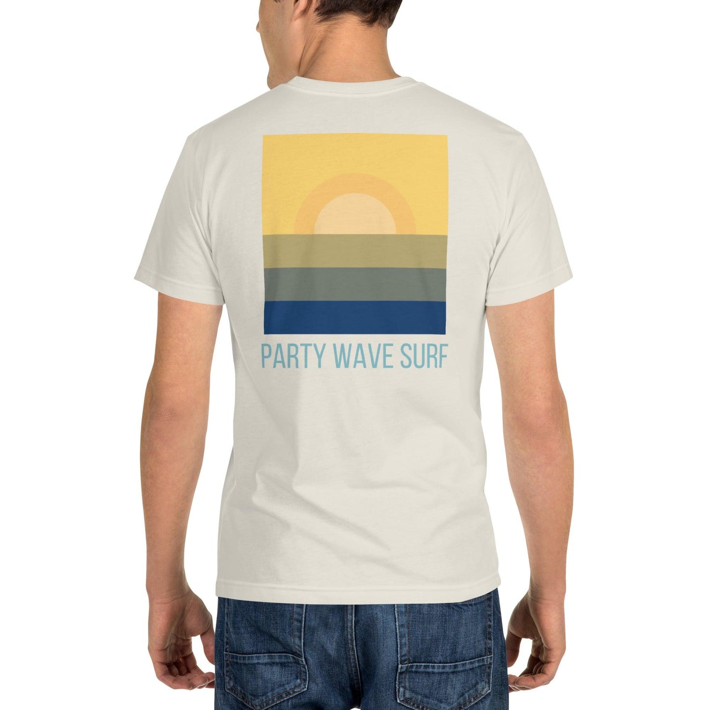 Party Wave Surf Sunset Sustainable T-Shirt - Party Wave Surf Store