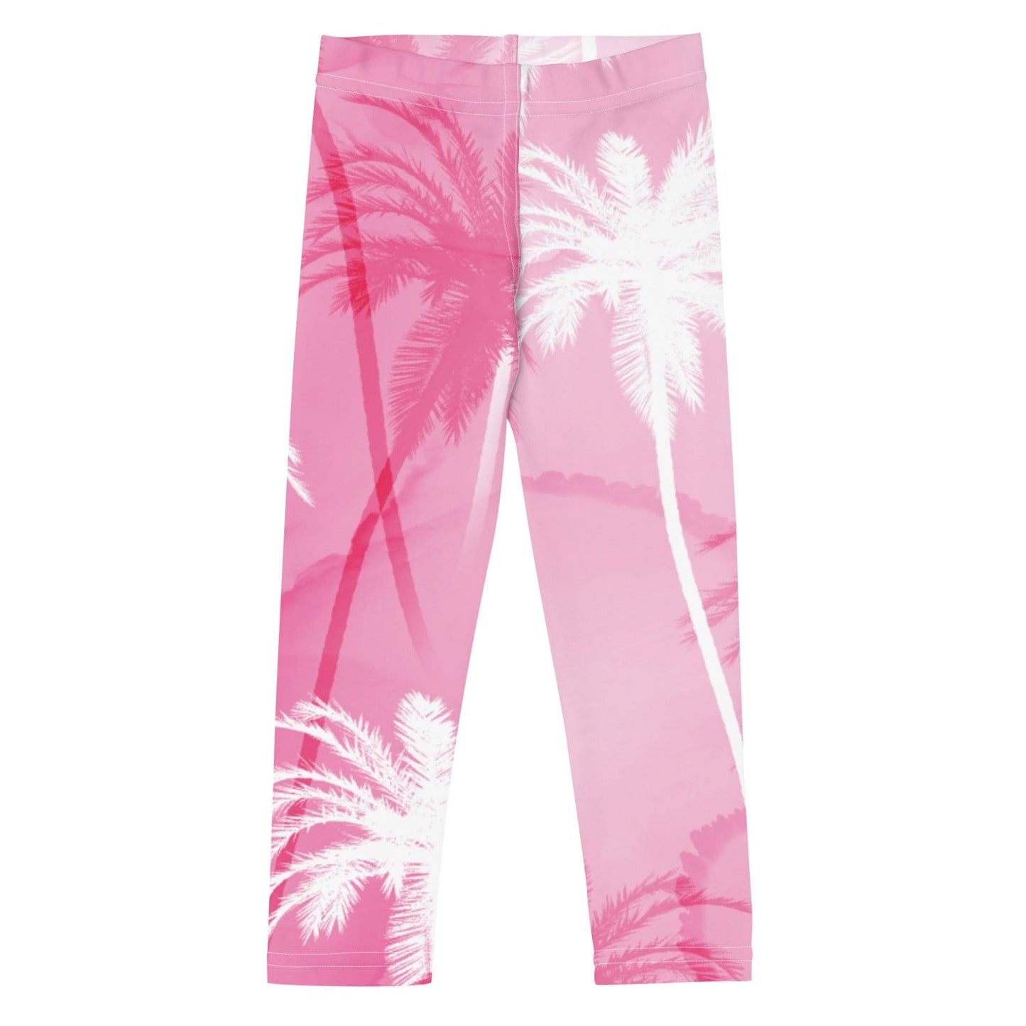 Pink Palm Trees Kid's Leggings - Party Wave Surf Store