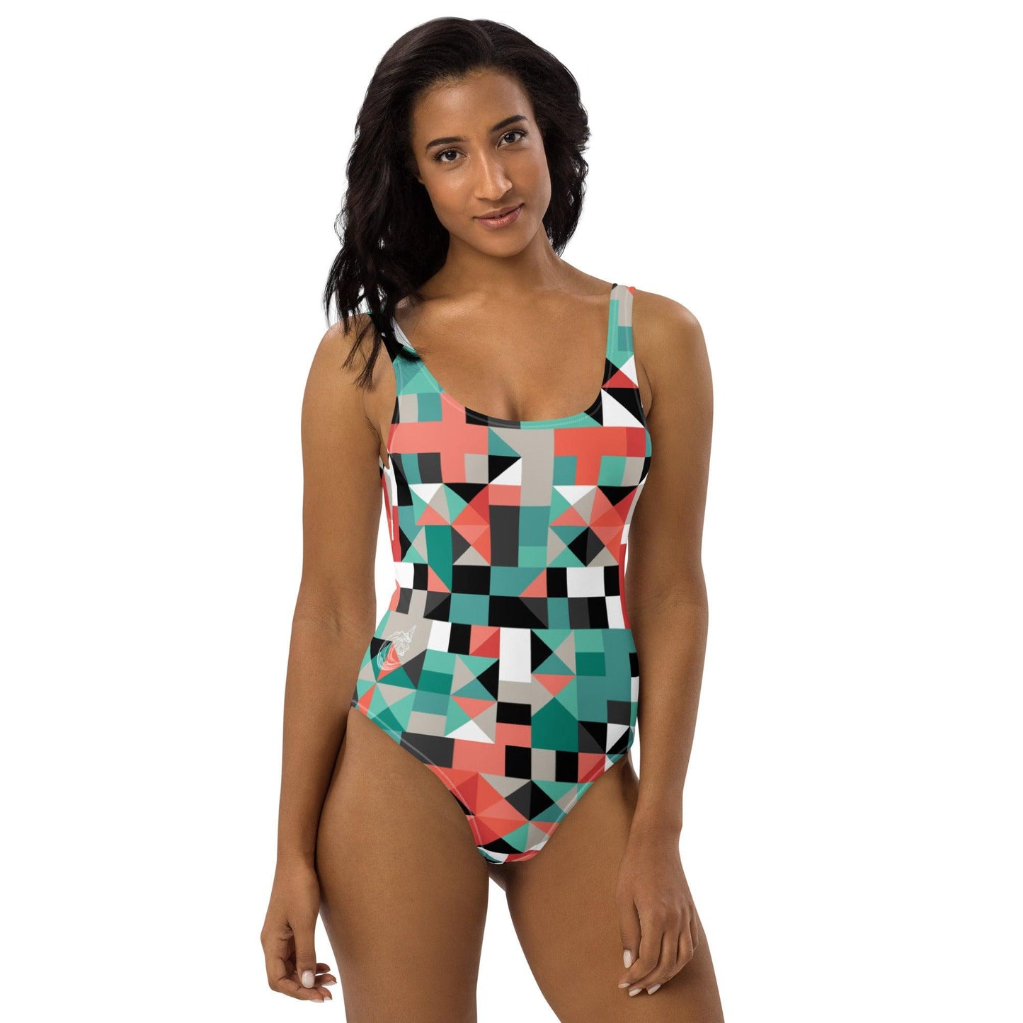 Polygon One-Piece Swimsuit - Party Wave Surf Store