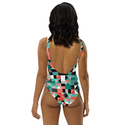 Polygon One-Piece Swimsuit - Party Wave Surf Store