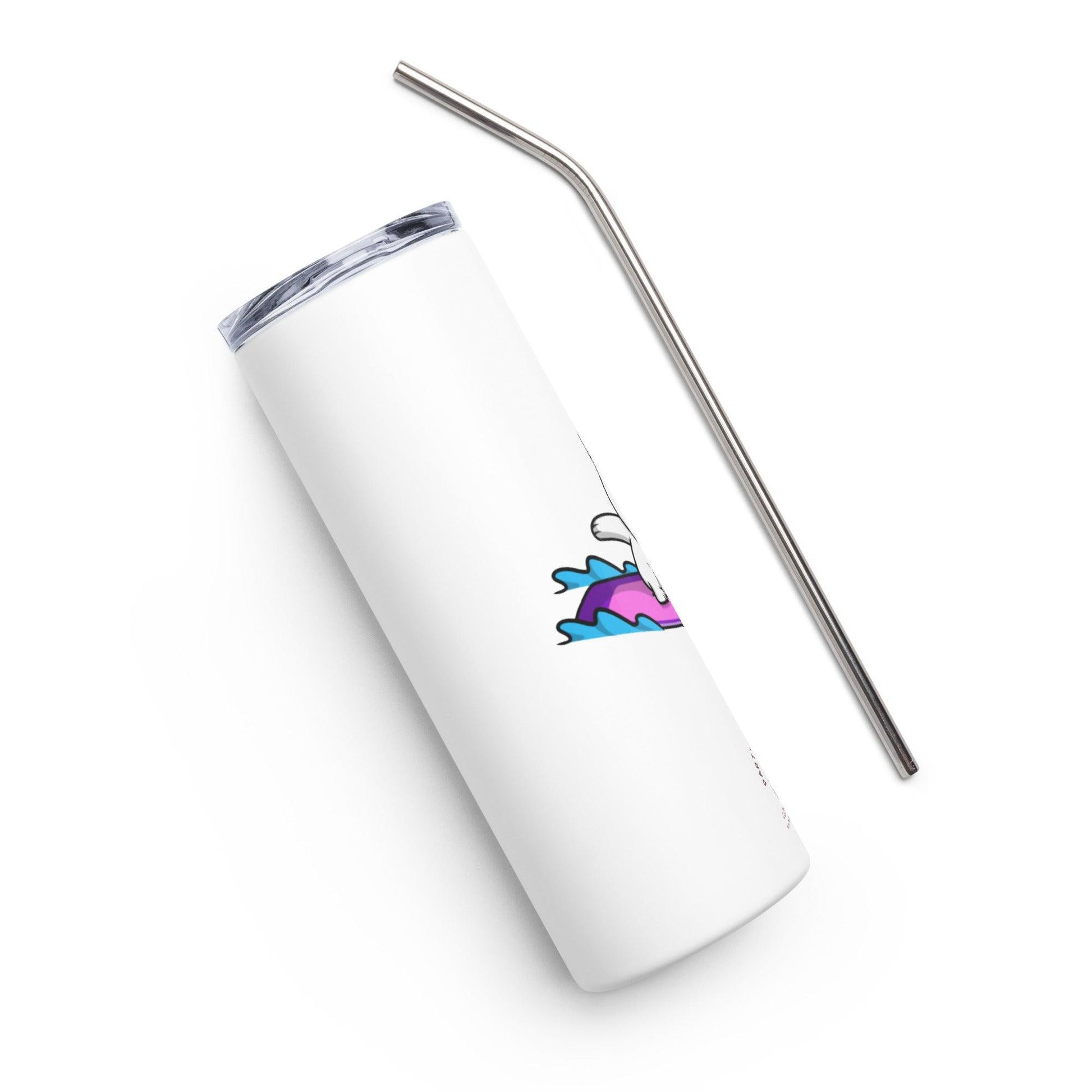 Surfing Kitty Stainless Steel Tumbler - Party Wave Surf Store