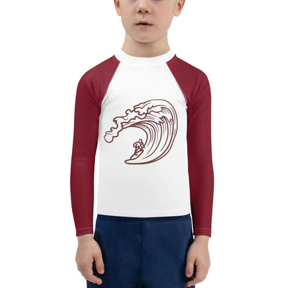 UPF 50+ Fitted Kids Big Wave Surfer Rashguard - Party Wave Surf Store