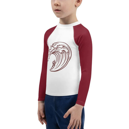 UPF 50+ Fitted Kids Big Wave Surfer Rashguard - Party Wave Surf Store