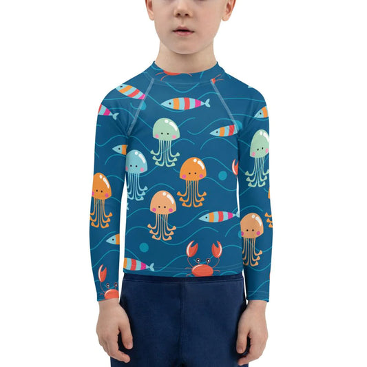 UPF 50+ Kids Marine Rashguard - Party Wave Surf Store