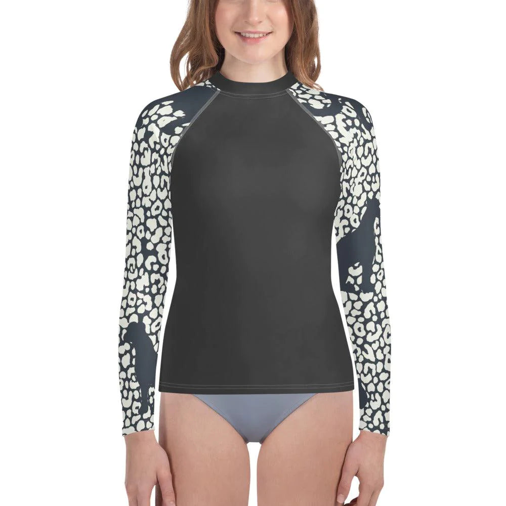 UPF 50+ Leopard Rashguard - Party Wave Surf Store