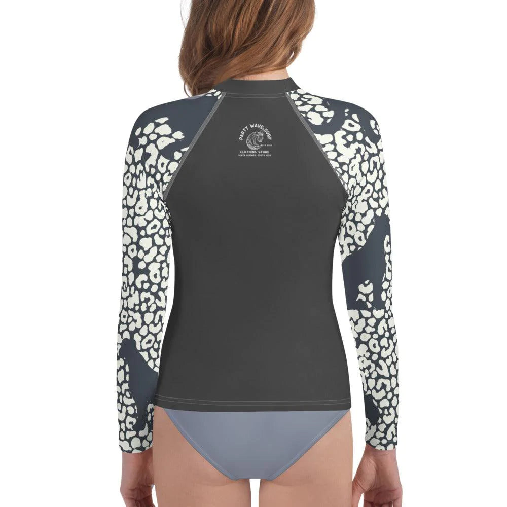 UPF 50+ Leopard Rashguard - Party Wave Surf Store