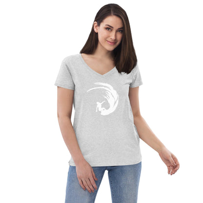 Women’s Recycled V-neck T-shirt - Party Wave Surf Store